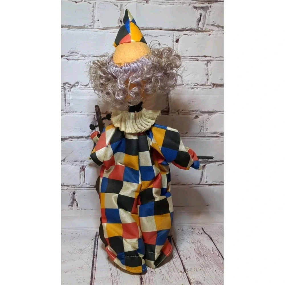 VINTAGE BUB NISTIS Hobo Felt Clown With Violin from‎ Barecelona Spain